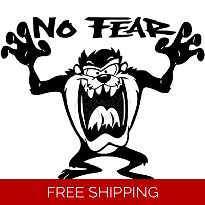 TAZ, No Fear Die Cut Vinyl Decal sticker TAZ, No Fear Die Cut Vinyl Decal sticker